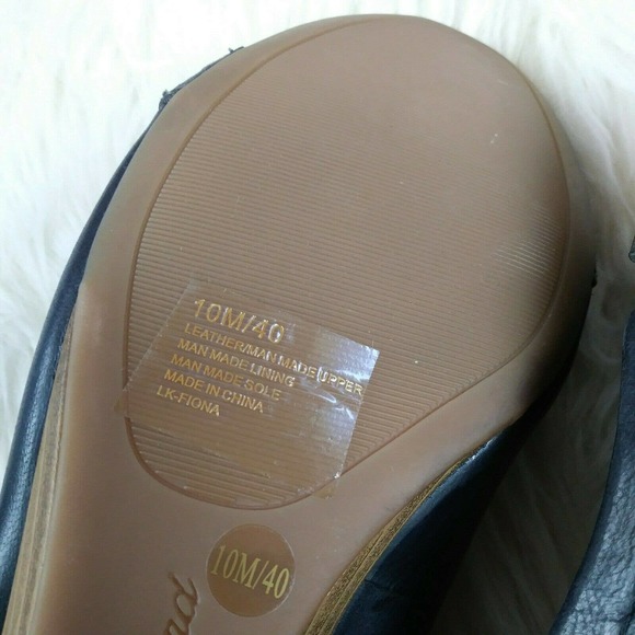 Lucky Brand Leather Colorblock Ballet Flats Fiona - Picture 8 of 8